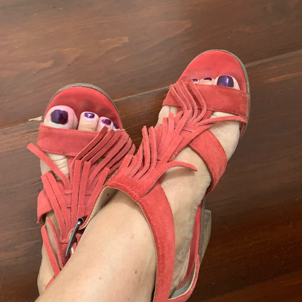 Sole society 6.5 fringe shoe